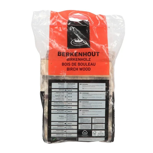 Berkenhout brandhout – 72 zakken van 6,5 kg
