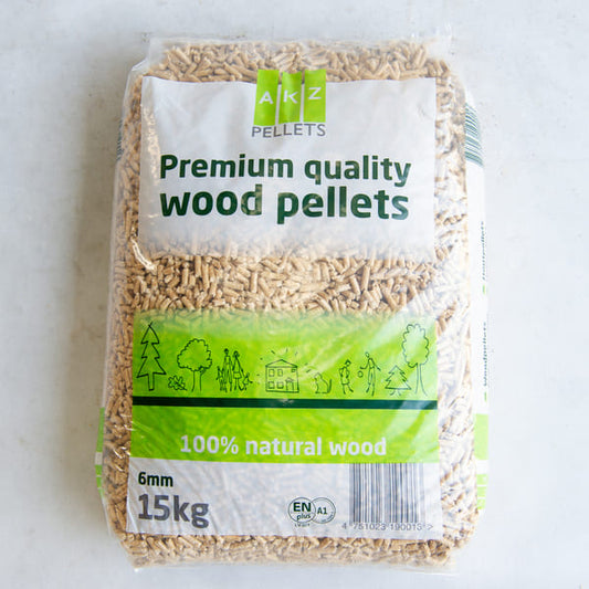 Houtpellets Witte Naaldhout 70 zakken 15 kg gecertificeerd